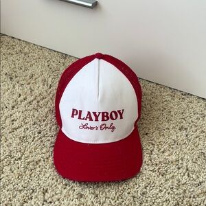 PLAYBOY Red and White Toy Cap